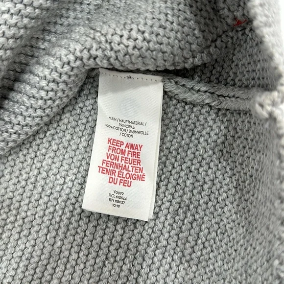 NEW NEVER WORN Cute by BABY BODEN sweater. Color gray. Size 12-18M - Picture 4 of 5